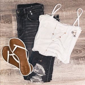 White tank top!!